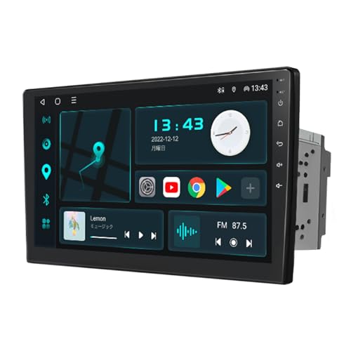 EONON ディスプレイオーディオ カーナビ 2DIN Androidカーオーディオ アンドロイドナビ ワイヤレスCarplay ワイヤレスAndroidAuto対応 10インチ QLED タッチスクリーン 2G+32G 8コア 1280*720 右ハンドル対応 日本専用 HDMI入力対応 ワイドFM/AM東芝TCB001アンプ内蔵 HDMI入力(GA2193SE)